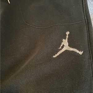 Jordan men Black Sweatpants with Silver Logo xxl they run bigger than normal